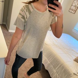 Cute Camo Sleeve Top from Buckle